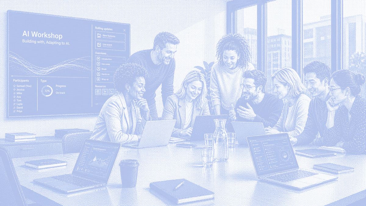 Team arbeitet gemeinsam im citizn.one AI-Workshop